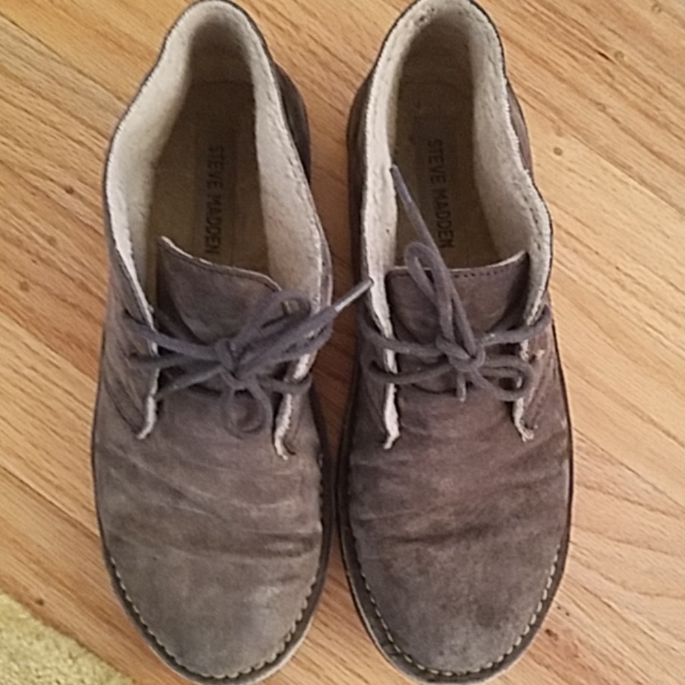 Women's Steve Madden Blue Suede Chukka Boots 7